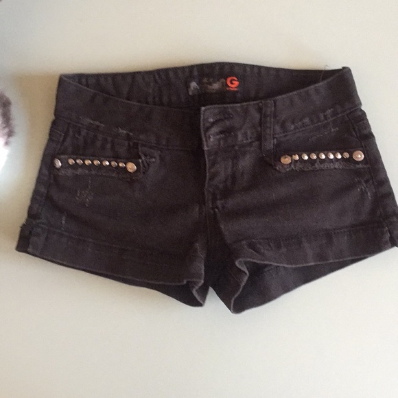 G by Guess Pants - G by Guess black denim shorts